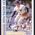 New York Yankees Rich Goosage 1982 Topps Baseball Card #771 nr mt !