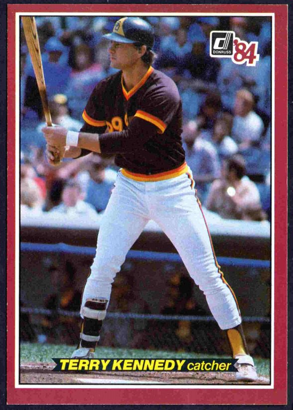 San Diego Padres Terry Kennedy 1984 Donruss Action All Stars #8 nr mt !