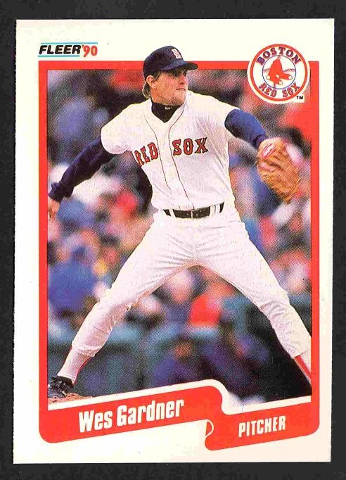 Boston Red Sox Wes Gardner 1990 Fleer #275 nr mt