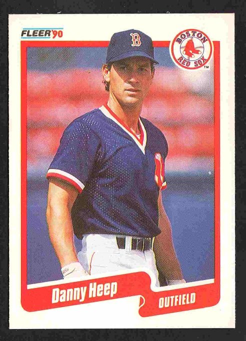 Boston Red Sox Danny Heep 1990 Fleer #278 nr mt