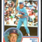 Texas Rangers Buddy Bell 1983 Topps Baseball Card #330 nr mt