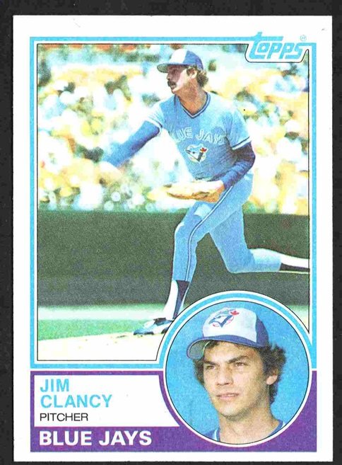 Toronto Blue Jays Jim Clancy 1983 Topps Baseball Card #345 nr mt