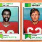 1973-77-78 New England Patriots Team Lot 19 diff John Hannah Russ Francis !