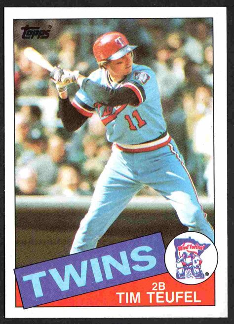 Minnesota Twins Tim Teufel 1985 Topps Baseball Card #239 nr mt