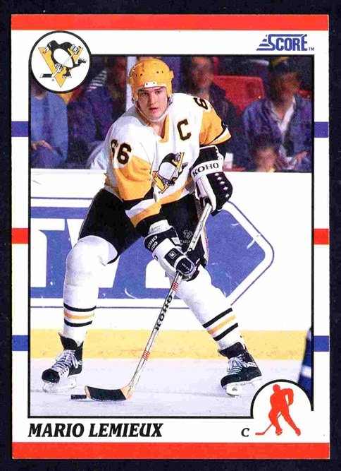 Pittsburgh Penguins Mario Lemieux 1990 Score Hockey #2 nr mt HOF 1997