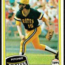 Pittsburgh Pirates Enrique Romo 1981 Topps Baseball Card # 28 nr mt