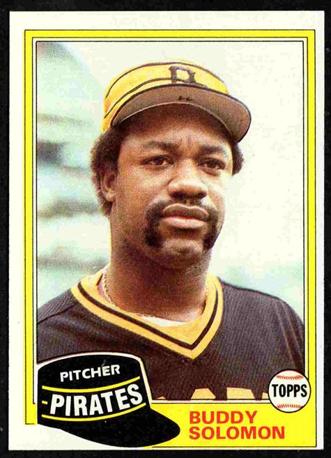 Pittsburgh Pirates Buddy Solomon 1981 Topps Baseball Card # 298 nr mt