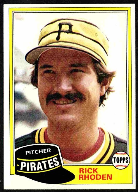 Pittsburgh Pirates Rick Rhoden 1981 Topps Baseball Card # 312 nm