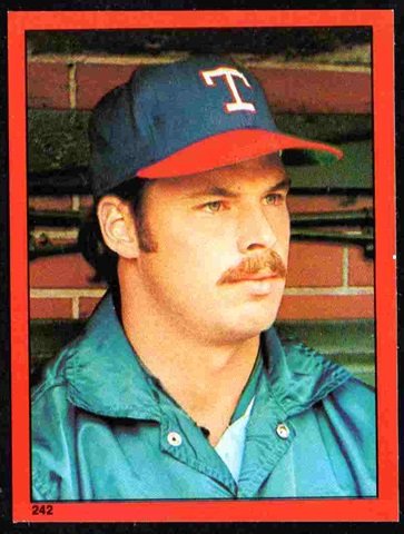 Texas Rangers Steve Comer 1982 Topps Sticker # 242 nr mt