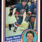 1984 O Pee Chee OPC Hockey Card # 134 New York Islanders Denis Potvin nr mt