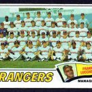 Texas Rangers Team Card 1977 Topps Baseball #428 vg/ex