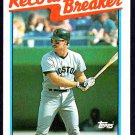 Boston Red Sox Wade Boggs Record Breaker (HOF 2005) 1989 Topps Baseball Card #2 nr mt Boston Red Sox Wade Boggs Record Breaker (HOF 2005) 1989 Topps Baseball Card #2 nr mt