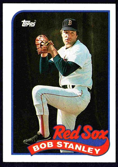 Boston Red Sox Bob Stanley 1989 Topps Baseball Card #37 nr mt
