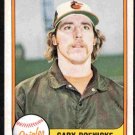 Baltimore Orioles Gary Roenicke 1981 Fleer Baseball Card #187 nr mt