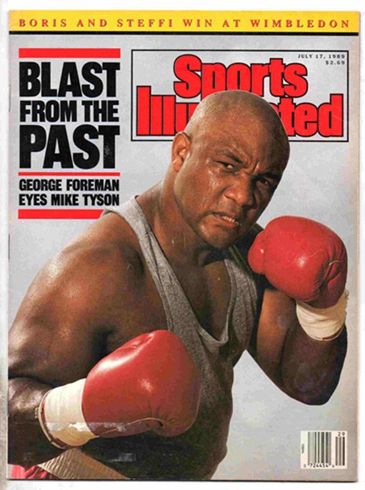 1989 Sports Illustrated Wimbledon Boxing George Foreman MLB Report Pikes Peak
