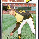 San Diego Padres Rich Folkers 1977 Topps Baseball Card #372 em/nm