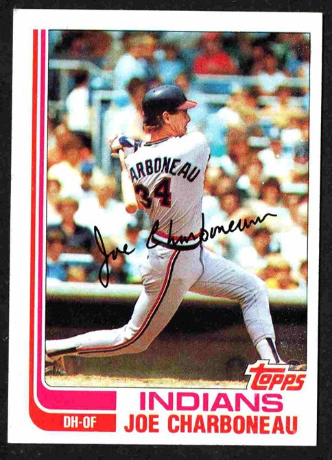 Cleveland Indians Joe Charboneau 1982 Topps Baseball Card # 630 nr mt  !