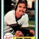 California Angels Frank Tanana 1981 Fleer Baseball Card #276 nr mt