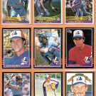 1984 1985 Donruss Montreal Expos Team Lot 14 diff Gary Carter Tim Wallach David Palmer
