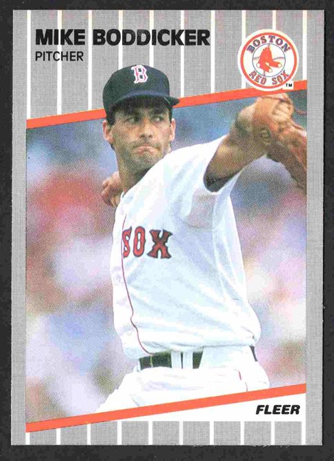 Boston Red Sox Mike Boddicker 1989 Fleer Baseball Card #80 nr mt