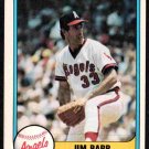 California Angels Jim Barr 1981 Fleer Baseball Card #287 nr mt