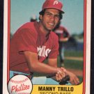 Philadelphia Phillies Manny Trillo 1981 Fleer Baseball Card #3 nr mt