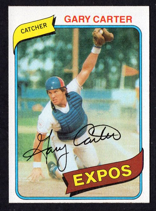 Montreal Expos Gary Carter HOF 1980 Topps Baseball Card #70 nr mt