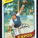 Montreal Expos Gary Carter HOF 1980 Topps Baseball Card #70 nr mt