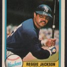 New York Yankees Reggie Jackson 1981 Fleer Baseball Card #79 nr mt    HOF