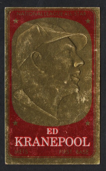 New York Mets Ed Kranepool 1965 Topps Embossed #6 vg