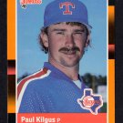 Texas Rangers Paul Kilgus 1988 Donruss Baseball's Best #111 nr mt