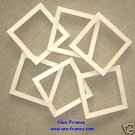 6 UNFINISHED 5X5 WOOD PICTURE FRAMES 5/8" wide