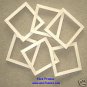 6 UNFINISHED 5X5 WOOD PICTURE FRAMES 5/8" wide