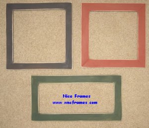 SHAKER PICTURE FRAME 3x3 to 6x6 - PICK SIZES & COLORS