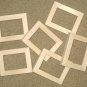 6 ACEO WOOD PICTURE FRAMES 2½X3½ UNFINISHED