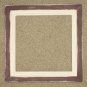8X8 Faux Double picture frame  dark red & white