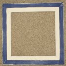 6X6 Faux Double picture frame dark royal blue & white