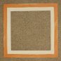 6X6 Faux Double picture frame orange & white