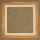 8X8 Faux Double picture frame orange & white