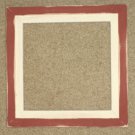 6X6 Faux Double picture frame barn red & white