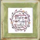 5X5 Montana style picture frame sage & white