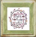 5X5 Montana style picture frame sage & white