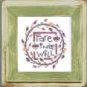 5X5 Montana style picture frame sage & white