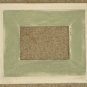 ACEO HAND MADE WOOD PICTURE FRAME 2½X3½ SAGE/WHITE