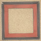 6x6 Montana style picture frame red over black
