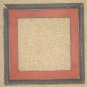 6x6 Montana style picture frame red over black
