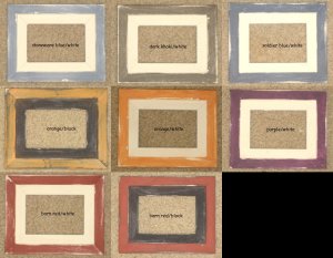 ACEO HAND MADE WOOD PICTURE FRAMES 2&Acirc;&frac12;X3&Acirc;&frac12; Various colors