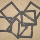 Lot of 6 primitive 6x6 frames in black - NEW