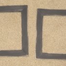 2 primitive 6x6 frames in black - NEW