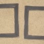 2 primitive 6x6 frames in black - NEW